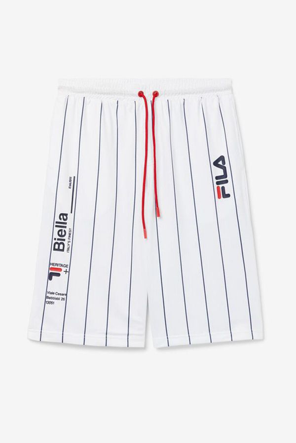 Fila Elliot Men's Shorts - White,NZ 715-72196